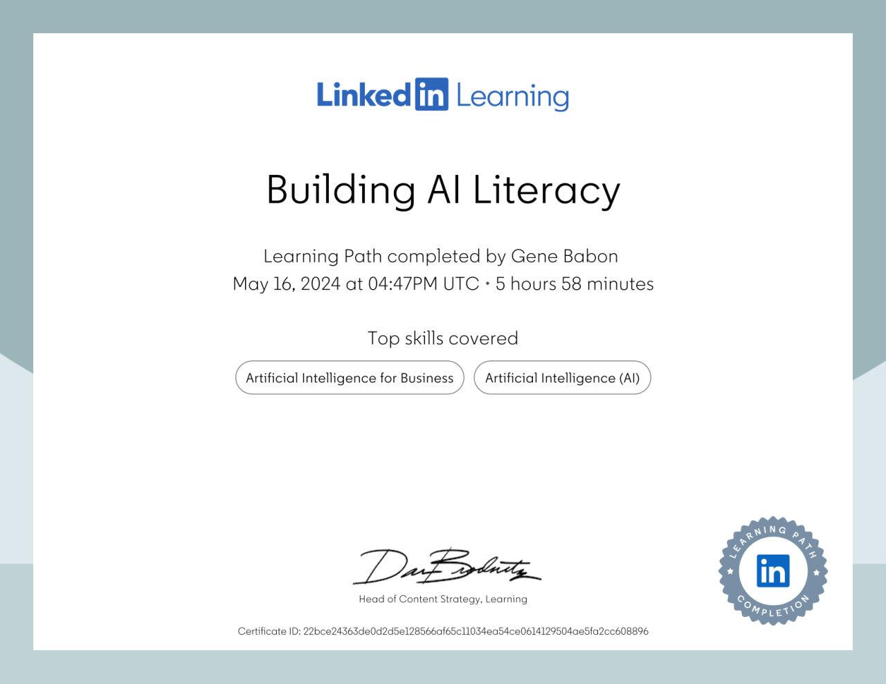 Building AI Literacy